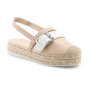 KARL LAGERFELD PARIS Alexi Slingback Platform Espadrilles Size 8.5